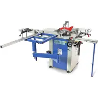 HBM 1600 Seccionadora profesional, mesa de sierra circular con mesa de rodillos