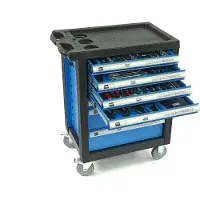 OEM carro de herramientas lleno 154 piezas, azul