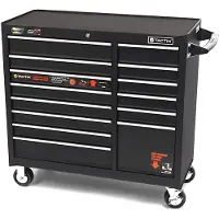 HBM Carro de herramientas 14 Cajones 100 cm - negro