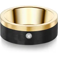 Trilani Anillo dorado / negro / blanco