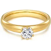 Trilani Anillo dorado / transparente