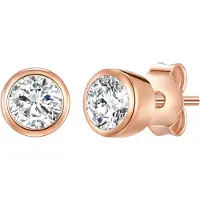 Rafaela Donata Pendientes oro rosa / transparente