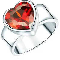 Rafaela Donata Anillo rojo / plata