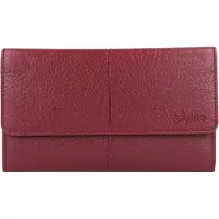 Esquire Verona Cartera Bloqueo RFID Piel natural 18 cm rojo