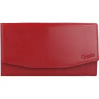 Esquire New Silk Cartera Piel natural 18 cm rojo