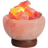 Rabalux Fuji, figura decorativa ligera, naranja, rojo, madera, ideal para dormitorio o salón, IP20, 1 bombilla, casquillo E14