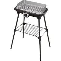Tefal BG921812, Parrilla, con carro, rejilla, color negro, rectangular, 4 patas