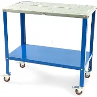 HBM Mesa de soldadura móvil profesional 91 x 46 cm