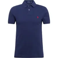 Ralph Lauren para hombre. 710795080007 Polo de piqué Slim Fit marino (M), Casual, Algodón, Manga corta, outlet 2026.