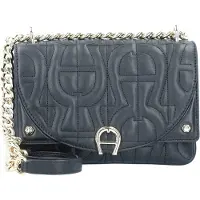 Etienne aigner Diadora Bolsa de hombro Piel natural 21 cm negro