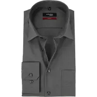 Seidensticker Camisa de negocios 'Modern' gris oscuro