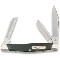 Buck Stockman 0301BRS2, Satin 420HC, Ebony, navaja