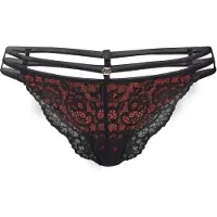 LASCANA Braga 'Brief' rojo / negro