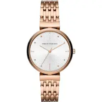 Emporio Armani Reloj analógico oro rosa / blanco perla