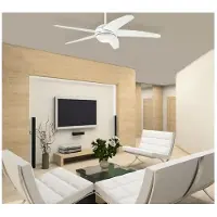 WESTINGHOUSE Ventilador de techo LED Bendan de , blanco, silencioso
