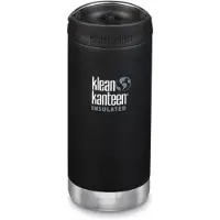 Klean Kanteen Insulated TKWide 335 ml (Café Cap), termo negro