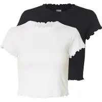 Urban Classics Camiseta negro / blanco