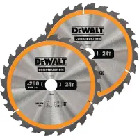 DeWalt DT1963-QZ Set de hojas de sierra circular de 3 piezas 250x30mm 2x24 dientes 1x48 dientes