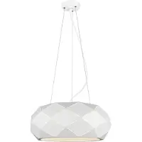 TRIO Lámpara colgante Leuchten Zandor 303500331, metal blanco mate, excl. 3 bombillas E27