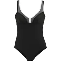 LASCANA Traje de baño negro / blanco