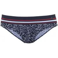 LASCANA Braga de bikini 'Minimal' navy / rojo / blanco