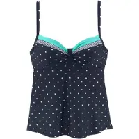 LASCANA Top de tankini 'Monroe' navy / turquesa