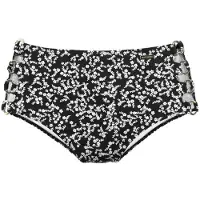 LASCANA Braga de bikini 'Meadow' negro / blanco