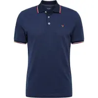 Jack & Jones Camiseta 'Bluwin' navy / amarillo moteado / rojo sangre / blanco