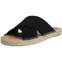 Espadrij l'originale - Croisette Velour - Sandalias size 45, negro/beige