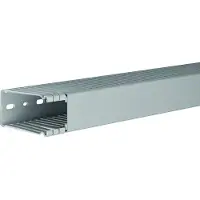 Hager Canal de cableado , modelo BA68004007030B, de PVC, dimensiones 80x40 mm, color gris piedra