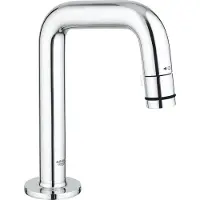GROHE Grifo de pie universal para lavabo , modelo 20202, con caño de 7 grados y acabado cromado