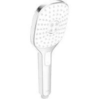 Hansa Handbrause Hansaactivejet Style 8433 0200, de tres chorros, blanca/cromada, 1 unidad.