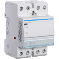 Hager , protector sin derivación a tierra, 40A, 4 polos, 230V, 1 unidad.