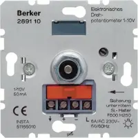 Hager Polo BER UP Potenciómetro electrónico rotatorio, modelo 289110, de 1 a 10V con ajuste suave