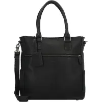 Burkely Antique Avery Bolsa de hombro Piel natural 34 cm Compartimento para el portátil negro