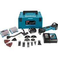 Makita Herramienta multifunción inalámbrica de 18 V, color azul y
