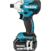 Makita Llave de impacto sin cable DTD 156 RTJ 18V 155Nm + 2x batería recargable 5.0Ah + cargador + Makpac