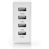Nedis Cargador De Pared Usb Wchau481awt