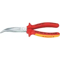 Knipex 2626200 VDE, alicates de punta larga con corte lateral, 200 mm