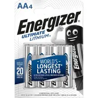 Energizer Batería De Litio Ultimate L91 4 Unidades