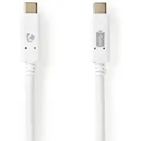 Nedis Ccgw64750wt10 Cable Usb 3.2 Gen 2 Usb-c M-usb-c M 4k A 10gbs Niquelado 1 M 100w 60hz