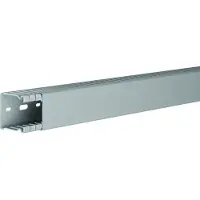 Hager Canal de cableado , modelo BA64004007030B, de PVC, serie BA 6, dimensiones 40x40 mm, color gris piedra