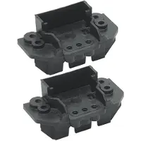 Hager , 2 piezas aislantes universales, modelo UZ00Z2, fáciles de usar para raíles DIN y soportes de montaje
