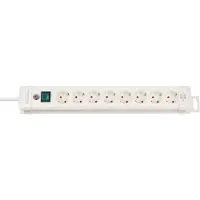 Brennenstuhl - Regleta de enchufes de 8 tomas, color blanco, 3 metros, cable H05VV-F 3G1,5, referencia 1952280100