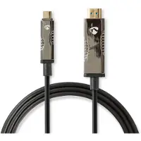 Nedis Ccbg6410bk500 Cable óptico Activo Usb-c M A Hdmi 18gbs 50 M