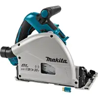 Makita Sierra circular inalámbrica DSP601ZJU, 56 mm, con Bluetooth, 36 voltios (2 x 18V)