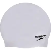 Speedo - Plain Moulded Silicone Cap - Gorro de baño gris