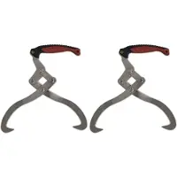 vidaXL Pinzas de madera con mango de TPR, paquete de 2 unidades.