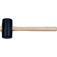 Bahco Martillo de goma con mango de madera, 720 gramos