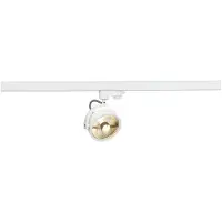 SLV 152611 KALU TRACK QPAR111: Reflector blanco para sistema de carril, incluye adaptador de 3 polos